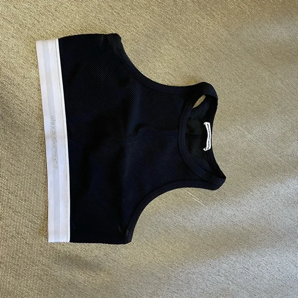 Alexander Wang Black and White Crop Top - Picture 4 of 5